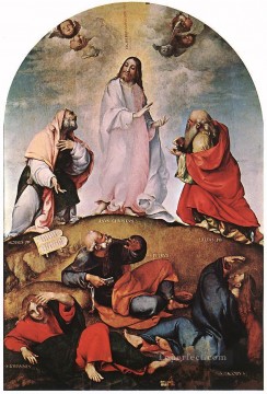 ロレンツォ・ロット Painting - 変容 1510 ルネッサンス ロレンツォ・ロット